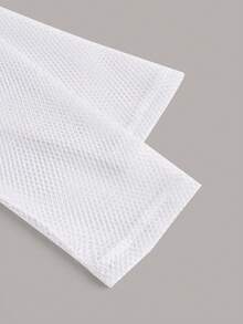 SHEINNeu Top de cuello asimétrico de malla - Blanco - Ver 4