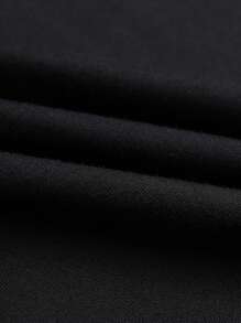 ROMWE MEN Street Life Áo thun & Áo lót Nam Lễ Các Thánh Slogan Đường phố - màu đen - Xem 3