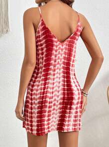 SHEIN VCAY Tie Dye Cami Dress - Multicolor - View 2