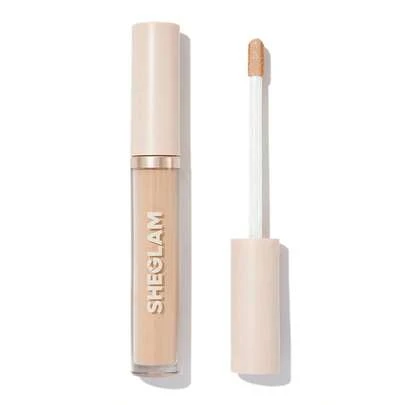 SHEGLAM Like Magic 12Hr Full Coverage Concealer-Chantilly  Matte Liquid Concealer Long Lasting Brightening Color Corrector Weightless All-Day Long Lasting Hydrating Concealer Brand Beauty Makeup Face Paint Cosmetic For Women Girls Perfect For Spring Summer Ideal For Y2K Fancy Fashion Suitable For Birthday Mother'S Day Gift Rave Party Ready Best Color