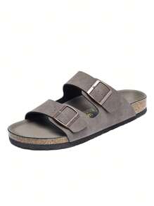 1 Pair Unisex Soft Cork Strap Casual Slippers, Fashion And Comfortable Japanese Style