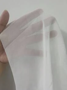 Áo choàng Nữ Thắt lưng Xù cắt màu trơn Gợi cảm - trắng - Xem 8