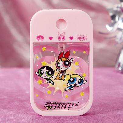 THE POWERPUFF GIRLS X SHEIN Bình xịt cầm tay họa tiết hoạt hình Blossom, Bubbles, Buttercup Heart