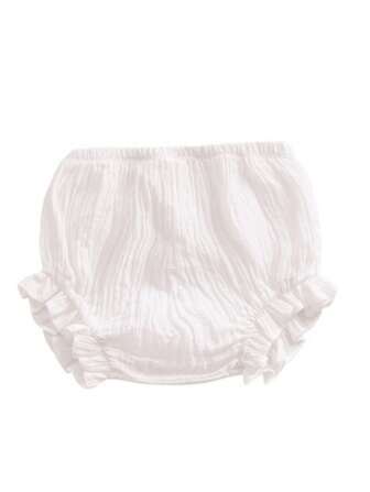 Baby Girl Ruffle Hem Shorts
