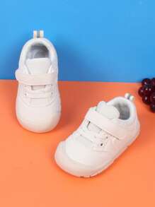 1雙春夏季柔軟舒適的幼兒男童魔鬼氈運動鞋 - 米色 - 查看 7