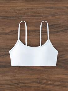 unicolor Cami Top bikini - Blanco - Ver 5