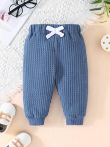 嬰兒男寶寶3入組打結前帶汗褲 - 彩色 - 查看 3