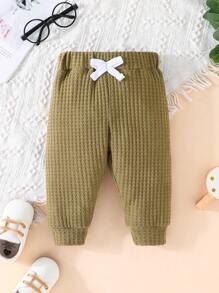 嬰兒男寶寶3入組打結前帶汗褲 - 彩色 - 查看 4