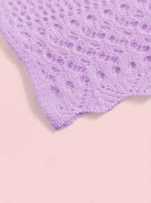 SHEIN 女孩針織罩衫連衣裙 - 紫丁香色 - 查看 3