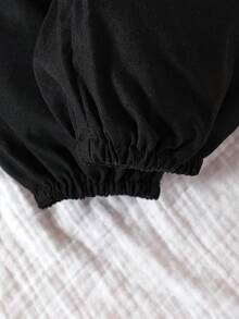 Baby Boy Letter Graphic Tee & Flap Detail Pants