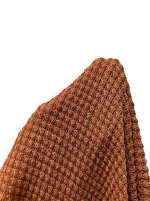 Breezaya Áo thun nữ Tương phản ren màu trơn Giải trí - màu nâu - Xem 7