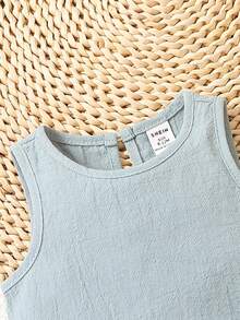 Bộ đồ Em bé màu trơn - Xám - Xem 3