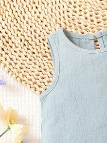 Bộ đồ Em bé màu trơn - Xám - Xem 5