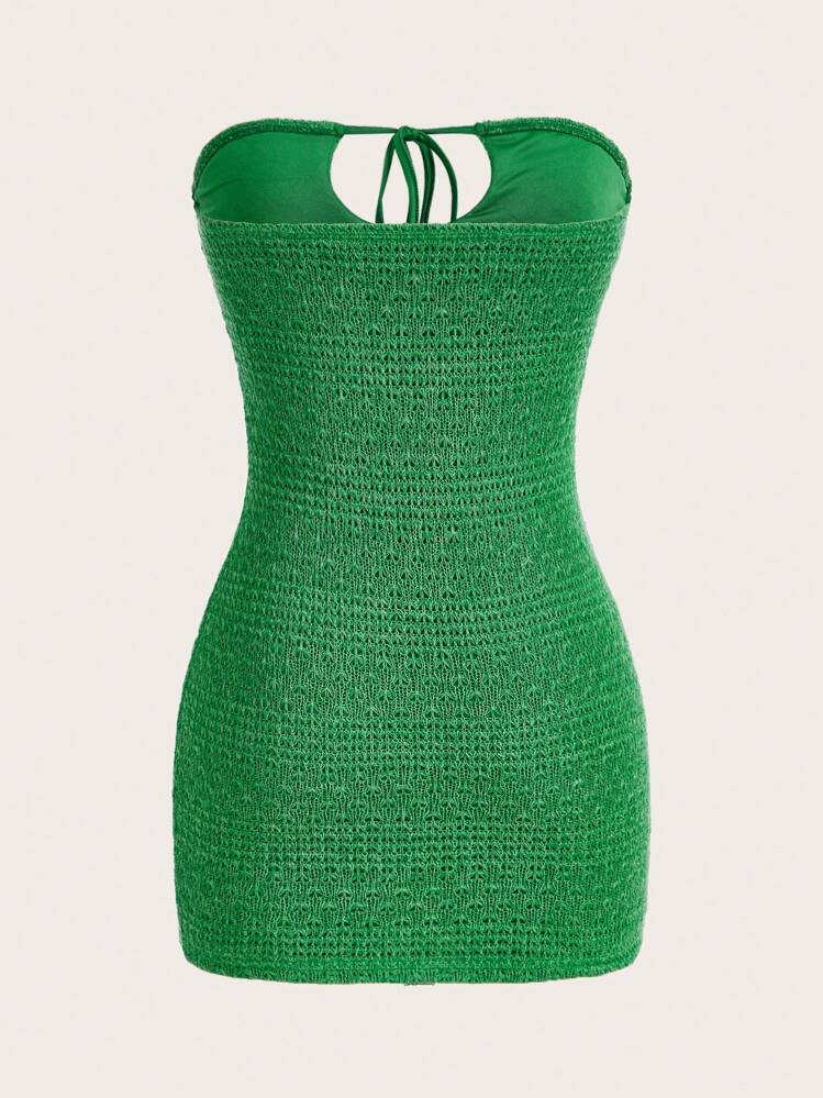 cut out tube bodycon dress Sky to Moon Strapless Cutout Mini Dress Small / Black