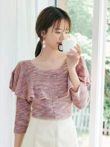 DAZY Áo thun nữ màu trơn Giải trí - Hồng - Xem 3