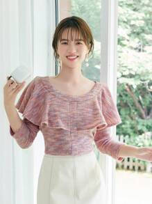 DAZY Áo thun nữ màu trơn Giải trí - Hồng - Xem 5