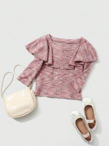 DAZY Áo thun nữ màu trơn Giải trí - Hồng - Xem 6