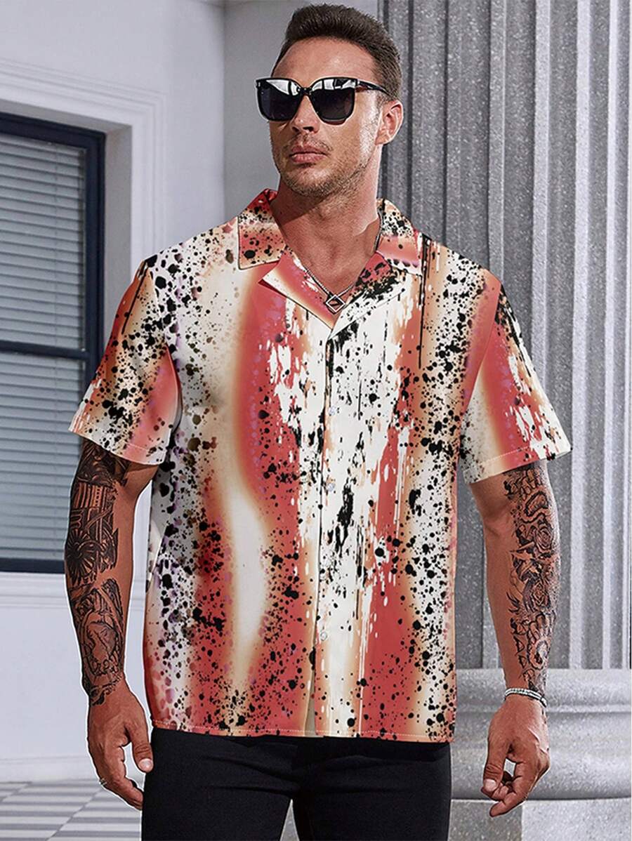 Manfinity LEGND 男士圖案印花襯衫 - 彩色 - 查看 1