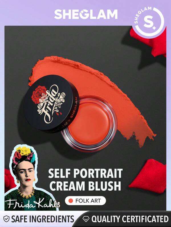 SHEGLAM X Frida Kahlo Self Portrait Cream BlushFolk Art Cream To