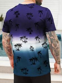 Manfinity RSRT Nam In cây dừa Bóng Áo thun - Nhiều màu - Xem 2