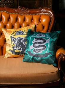 HARRY POTTER X SHEIN 1pc Cartoon Graphic Cushion Cover Without Filler, Modern Polyester Decorative Throw Pillow Cover For Home - Multicolor - View 2