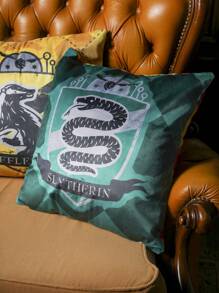 HARRY POTTER X SHEIN 1pc Cartoon Graphic Cushion Cover Without Filler, Modern Polyester Decorative Throw Pillow Cover For Home - Multicolor - View 4