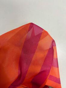 Chiquease 滿版印花燈籠袖襯衫不附文胸 - 紅色 - 查看 7