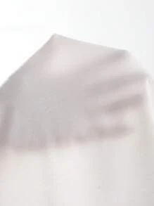 SHEIN SXY 前抽繩不對稱下擺抹胸上衣 - 白色 - 查看 6