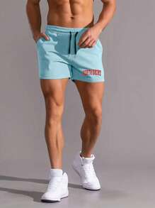 Aesthetic Post Quần Short Nam - Màu xanh nhạt - Xem 1