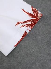 Manfinity RSRT Bộ hai mảnh Nam Dây kéo Túi Nút phía trước Nhiệt đới In ngẫu nhiên Boho - trắng - Xem 4