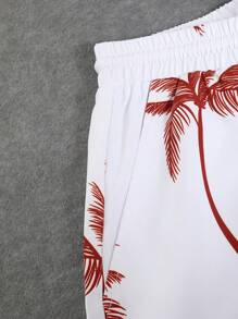 Manfinity RSRT Bộ hai mảnh Nam Dây kéo Túi Nút phía trước Nhiệt đới In ngẫu nhiên Boho - trắng - Xem 7