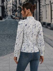 SHEIN Privé 滿版印花襯衫 - 彩色 - 查看 2