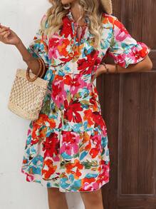 SHEIN VCAY 印花娃娃裙