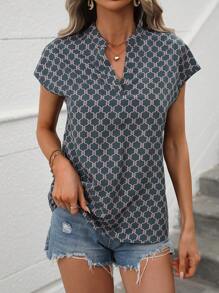 SHEIN Clasi Áo sơ mi nữ Tất cả trên in Giải trí - Nhiều màu - Xem 3