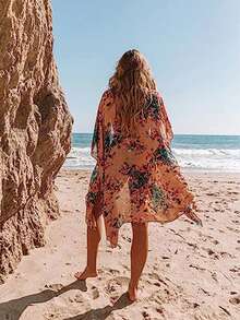 Floral Print Kimono Summer - Multicolor - View 2