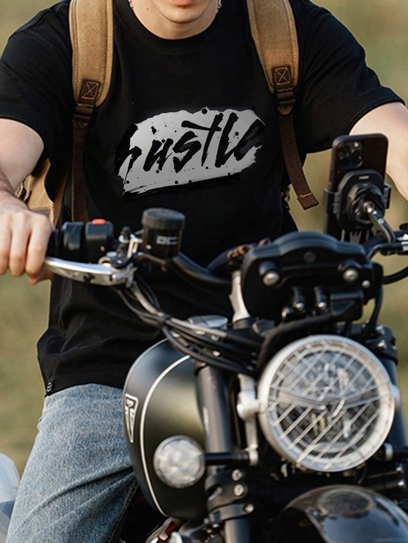 Men Letter Graphic Tee