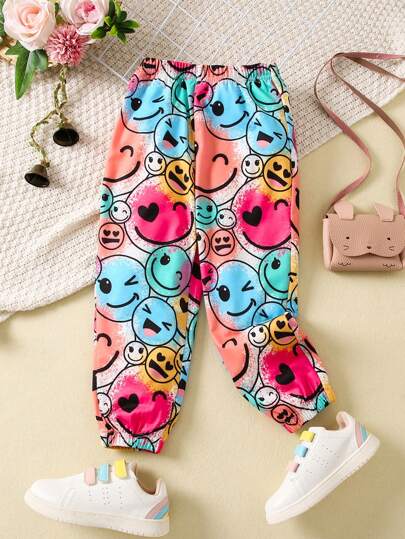 SHEIN Young Girl Cartoon Graphic Sweatpants