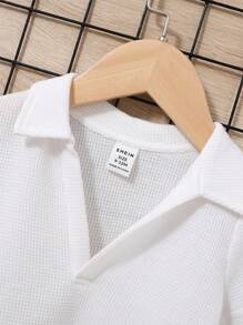SHEIN 2 Pezzi/set Maglietta Casual T-shirt E Pantaloncini Colorati Per Bambini Maschi, Primavera E Autunno