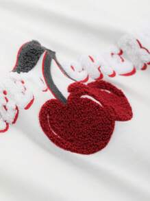 DAZY Áo thun nữ Lá thư Rau quả Giải trí - trắng - Xem 4