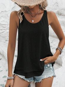 SHEIN LUNE Solid Tank Top