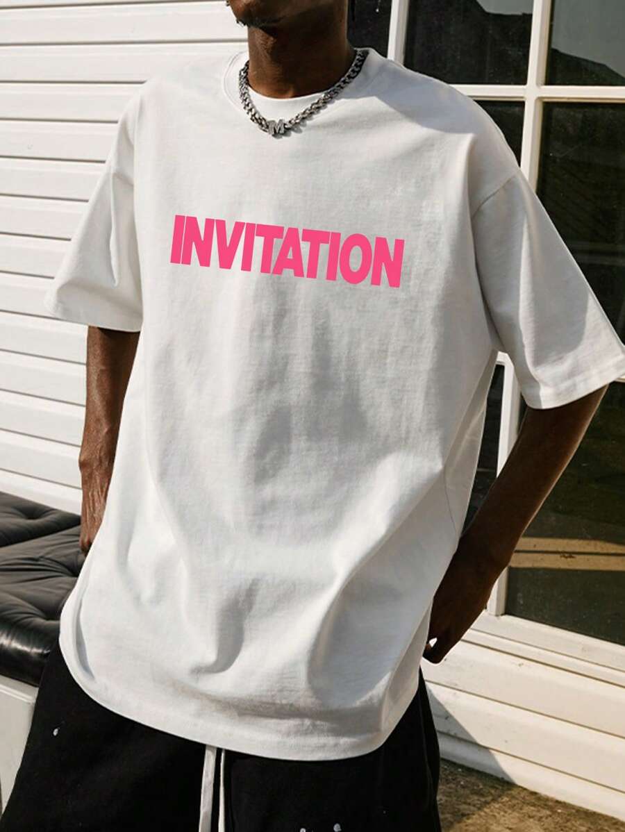 Áo thun Nam Lá thư Giải trí - trắng - Xem 1