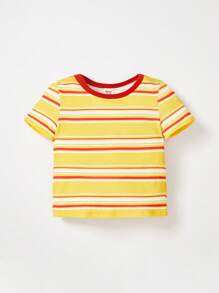 Cozy Pixies Bebé 3 piezas Camiseta de rayas & con estampado de árbol de coco - Multicolor - Ver 12