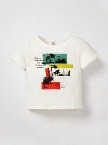 Cozy Pixies Bebé 3 piezas Camiseta de rayas & con estampado de árbol de coco - Multicolor - Ver 14