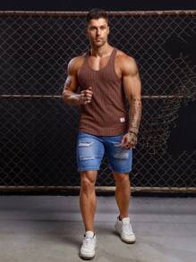 Manfinity VCAY áo ba lỗ nam - Cà phê nâu - Xem 5