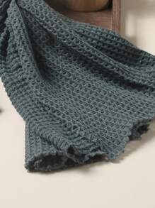 Newborn Photography Solid Blanket & Pillow - Dusty Blue - View 3