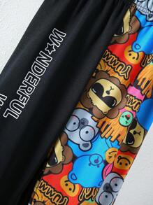 SHEIN 男孩卡通圖案衛褲