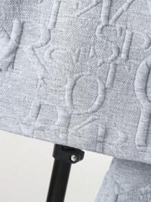 SHEIN 2 pezzi, set di maglietta ampia e comoda e pantaloncini per ragazzo giovane, stile casual e carino, adatto per scuola, feste, attività all'aperto, sport, abbigliamento da gentiluomo, per ragazzi di 4-7 anni, colore grigio