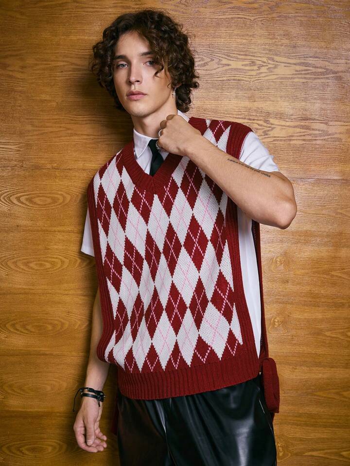 C'est le nouveau Academia Homme pièce Pull Sans Manches Motif