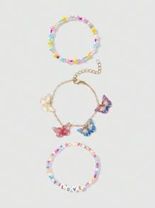 سوار زخرفة فراشة PMMA الزخرفة اليومية اطفال - متعدد الألوان - مشاهدة 8