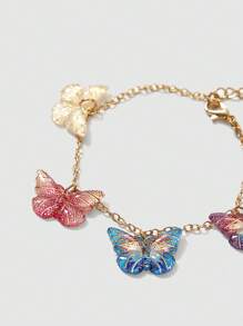 سوار زخرفة فراشة PMMA الزخرفة اليومية اطفال - متعدد الألوان - مشاهدة 5